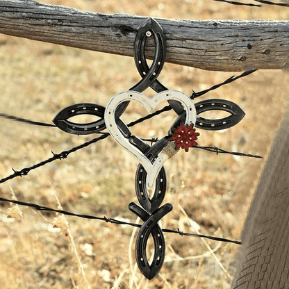 🎁Last Day Promotion 70% OFF - ❤️Natural Horseshoe Cross With Heart