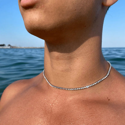 🔥Clear Stock Last Day 48% OFF 💥"Crystal' Tennis Necklace + Free Bracelet