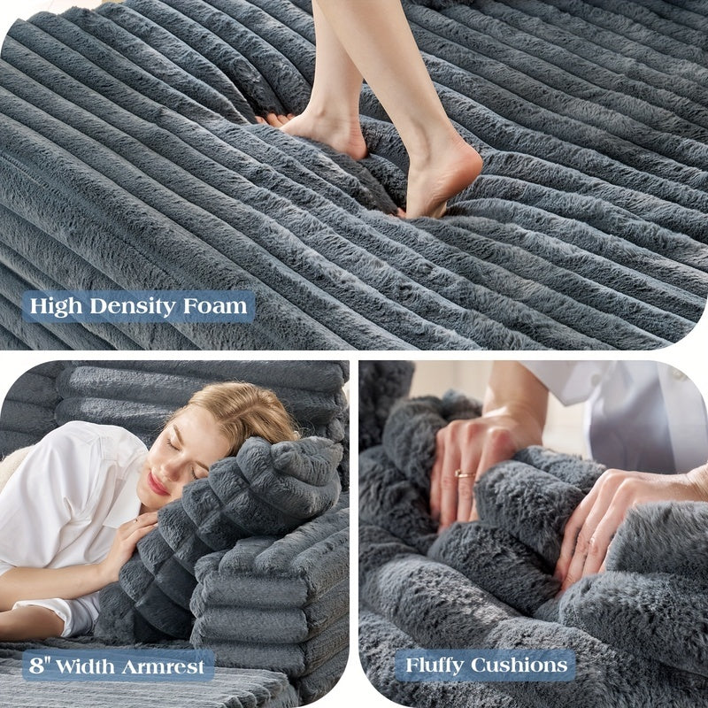 Plush Sleeper Chaise Lounge