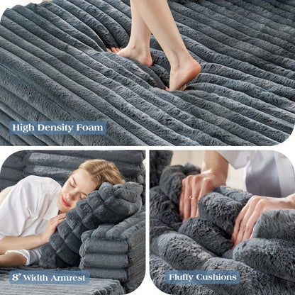 Plush Sleeper Chaise Lounge