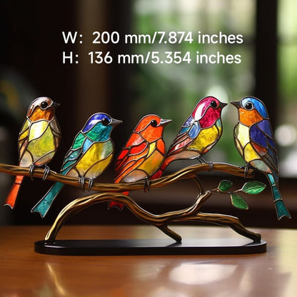 🔥🔥Acrylic Birds on Branch Desktop Ornaments 🕊️✨