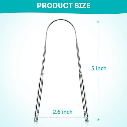 ✨LAST DAY ONLY 49% OFF🔥2 Pack Reduce Bad Breath U-Shape Stainless Steel