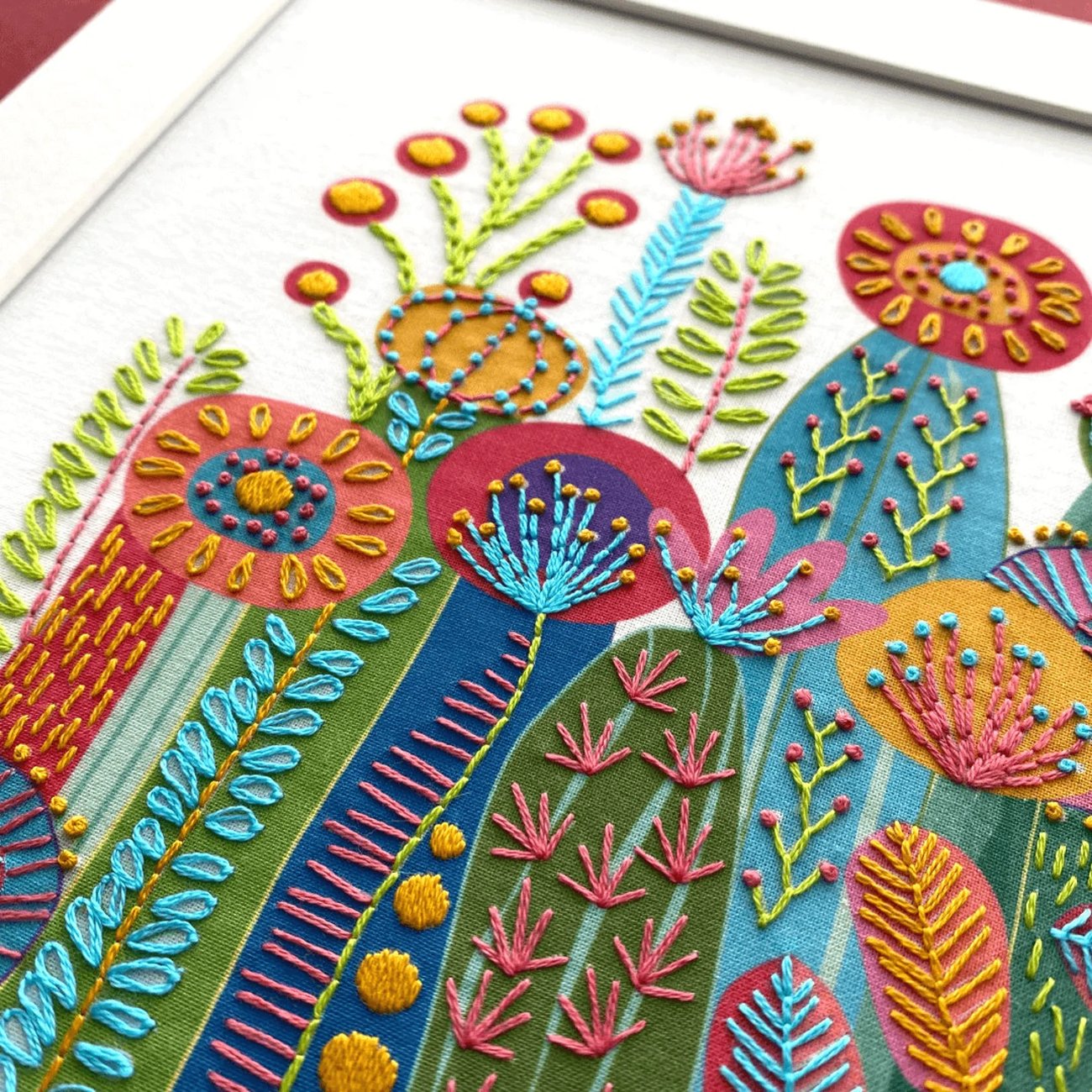 🔥LAST DAY 49% OFF-Interesting Cactus Hand Embroidery Kit