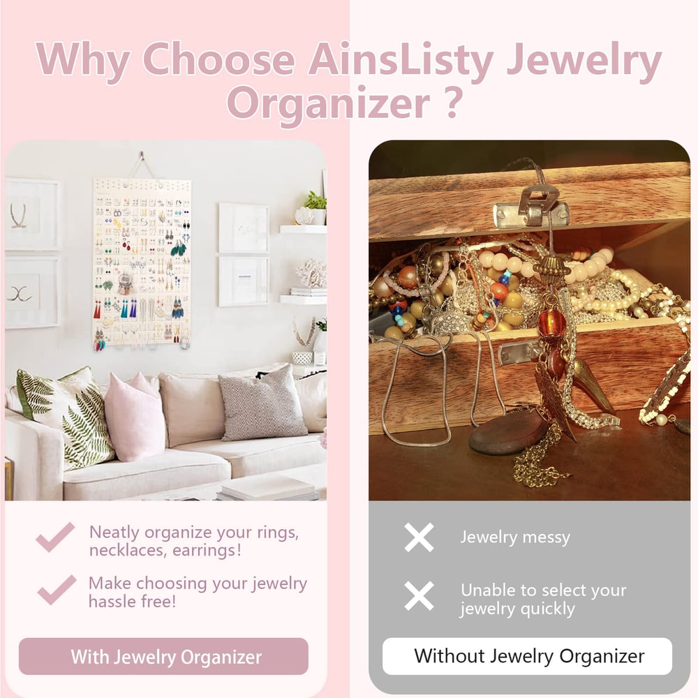 🔥2024 HOT SALE - Felt Hanging Jewelry Organizer