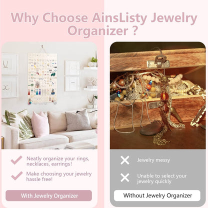 🔥2024 HOT SALE - Felt Hanging Jewelry Organizer