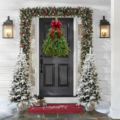🎄Handmade Christmas Tree Wreath for Front Door🎅