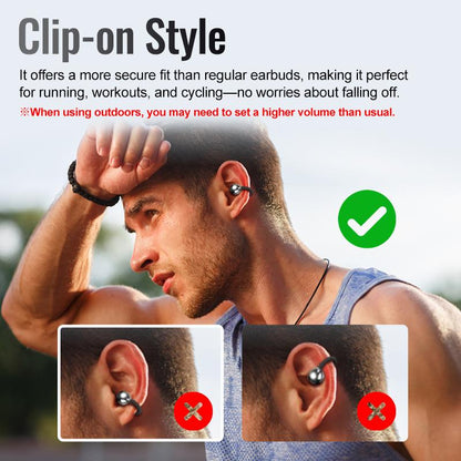 2025 New Arrival - Ear Clip Bluetooth Headphones with Touch Screen
