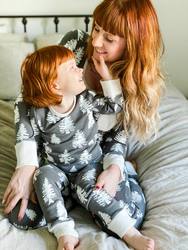 🔥Best Christmas Family Pajamas-Gray & White