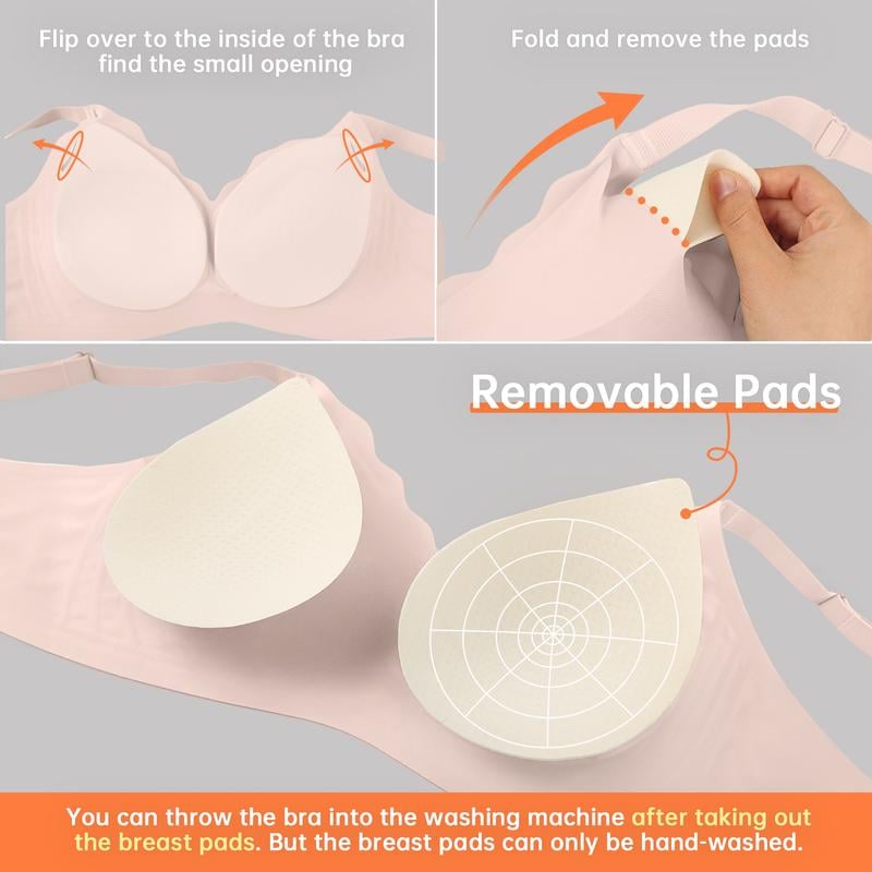 Seamless Wirefree Scalloped Bras