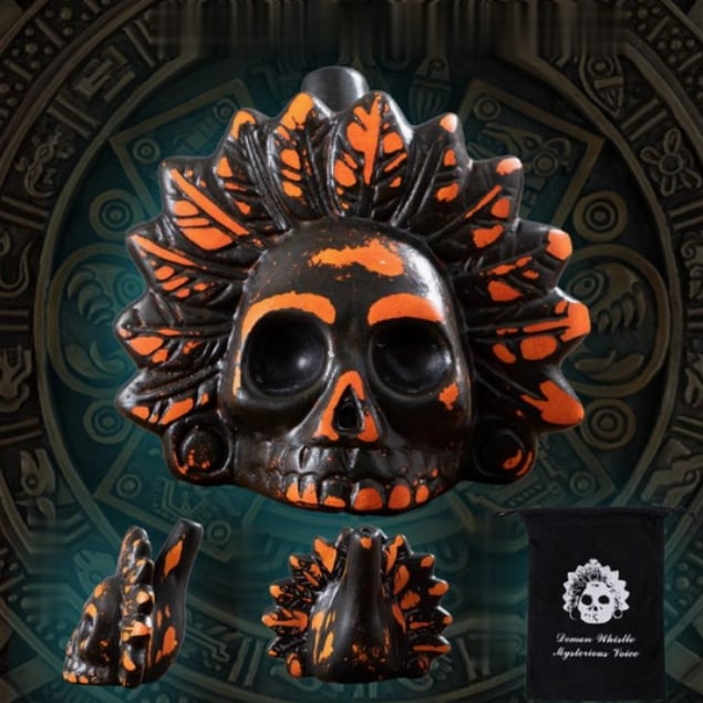 💀Halloween Hot Sale🔥-😈Aztec Ghost Whistle😈