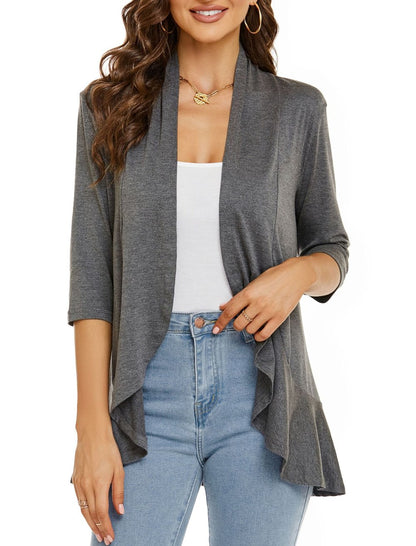 🔥Spring Discount Crazy Sale-49% OFF🌺-Women's Casual Lightweight Open Front Cardigans