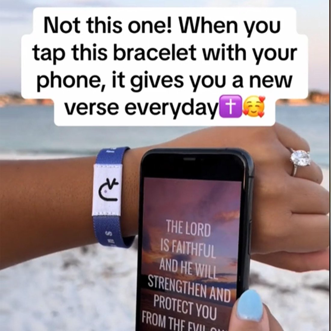 NFC-Enabled Scripture Bracelet – Faith on Your Wrist🙏✝️