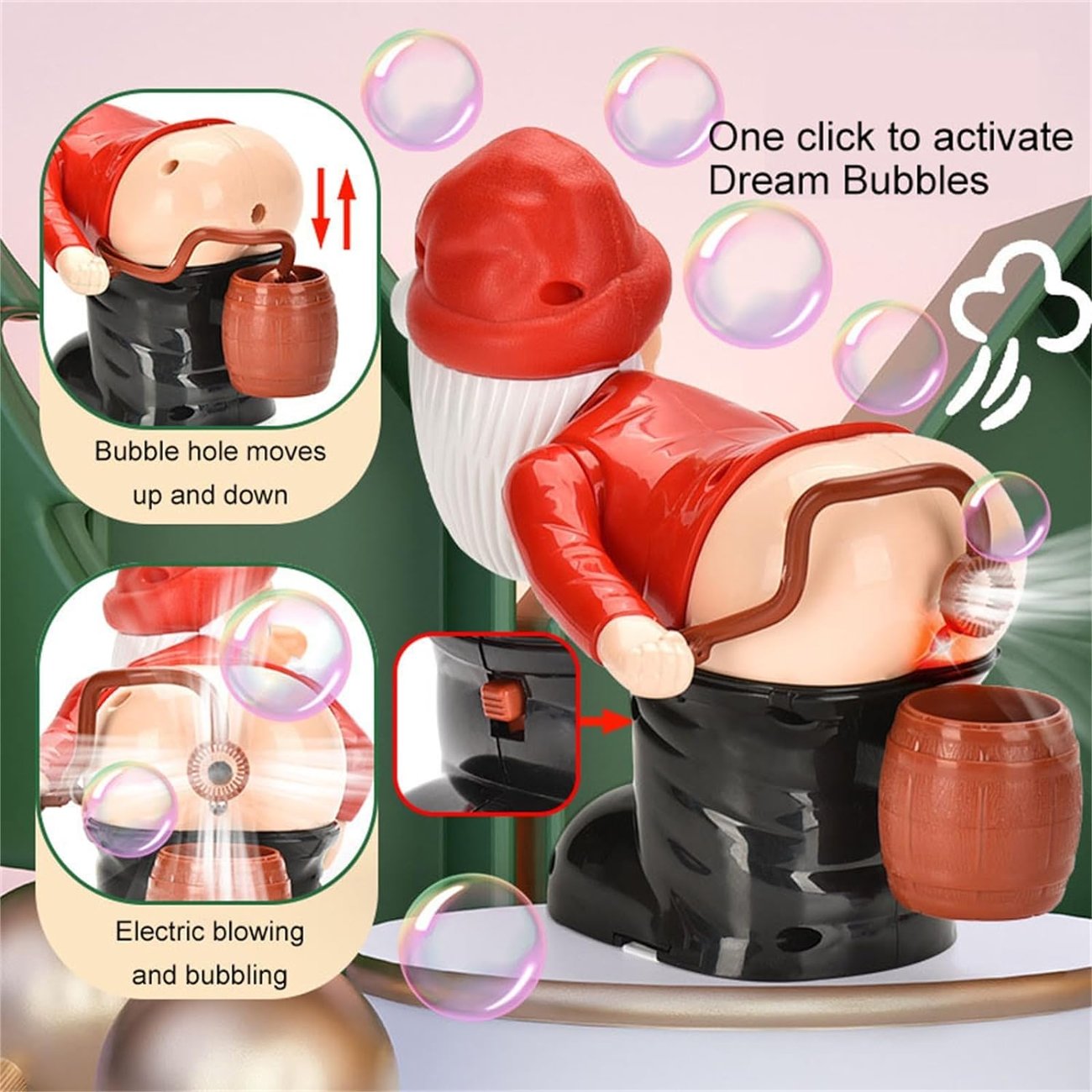 🎅 Early Christmas 49%OFF🔥Funny Santa Claus bubble modeling of the fart fart