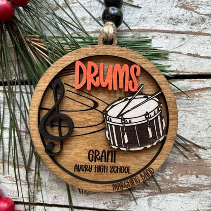 🎼Personalized Band Christmas Tree Ornament