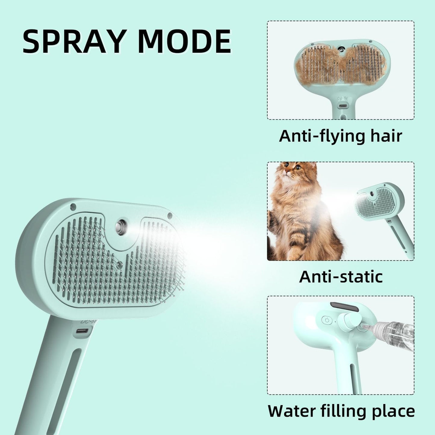 Pet Spray Hair Removal Comb