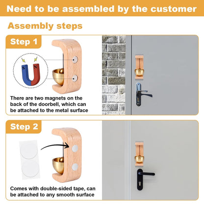 🔔 Today's Limited-Time Offer 49% Off - Suction Door Solid Wood Doorbell