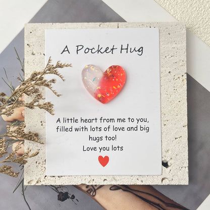 🌈🩷Exquisite Pocket Hug Heart with Greeting Cards