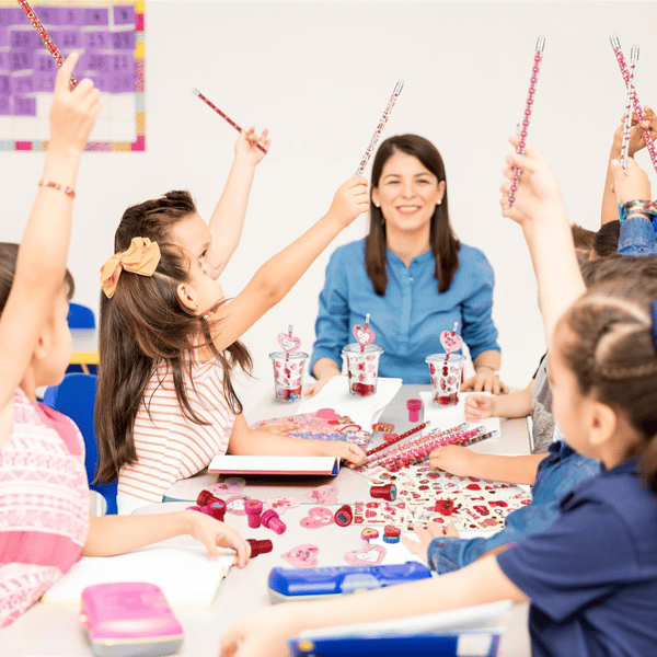 🎉Valentine's Day deals 49% OFF - Valentines Day Gifts for Kids - 24 Pack Giant Lollipop-Shaped Stationery Set🍭