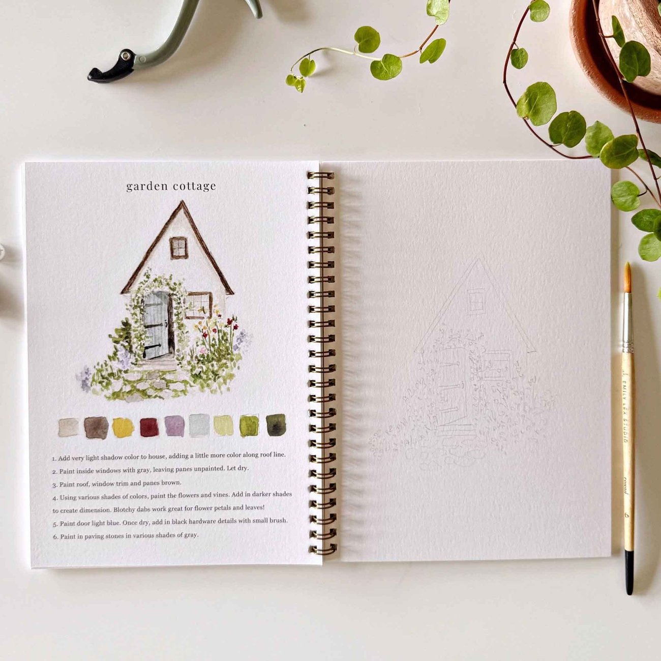 🔥LAST DAY 60% OFF - 💕Watercolor Workbook 🖼️Beginner-Friendly
