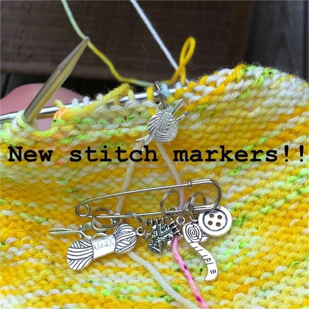 🧶Knitting Sewing Charm Stitch Markers | "Go To" Stitch Markers