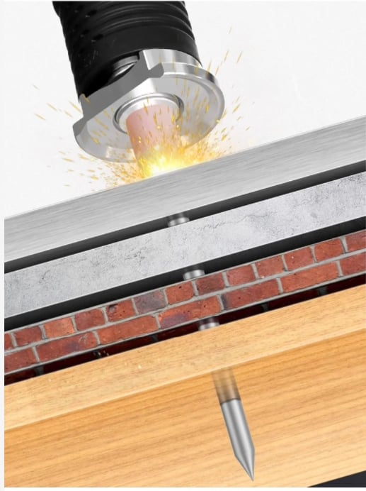 Small screw for nails (without nail gun)