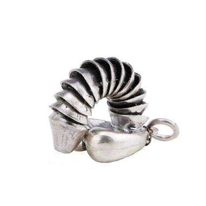 925 Sterling Silver Penis Pendant Pullable Penis Pendant, Hanging Male Sex Organ Pendant, Fun Gift