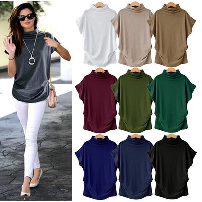 Women's Casual Loose Turtleneck Top