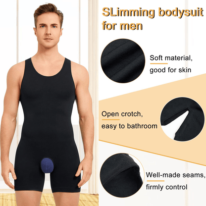 Men's Solid Scoop Neck Shapewear🏋️‍♂️