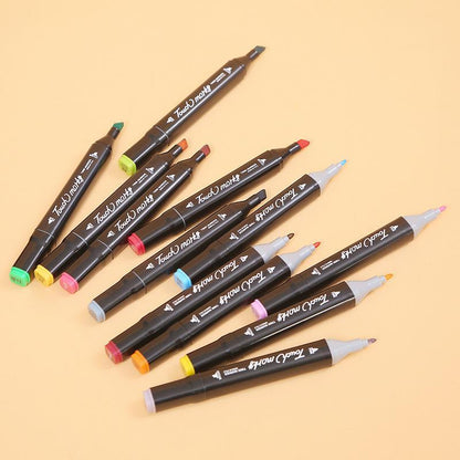 80 Colors Premium Dual Tip Markers Set with Carry Case