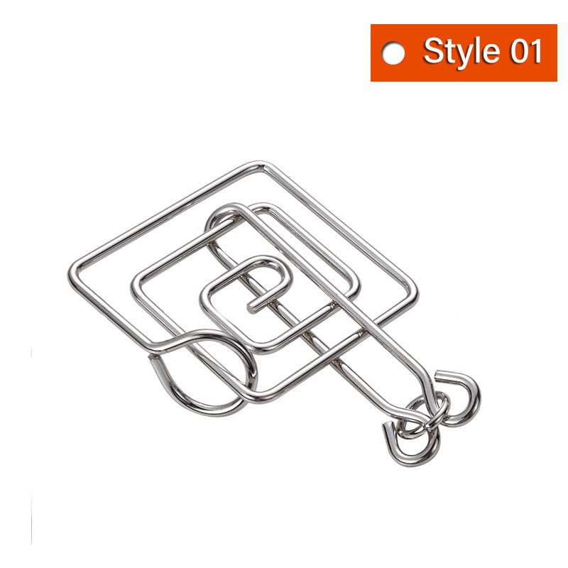 🔥Christmas Promotion 49% OFF-Metal Puzzle Ring,Educational intellectual Toys IQ Toys,Metal Brain teaser Puzzles for kids & adults