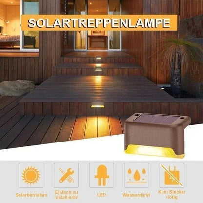 🔥Last Day 70% OFF🔥LED Solar Lamp Path Staircase Outdoor Waterproof Wall Light
