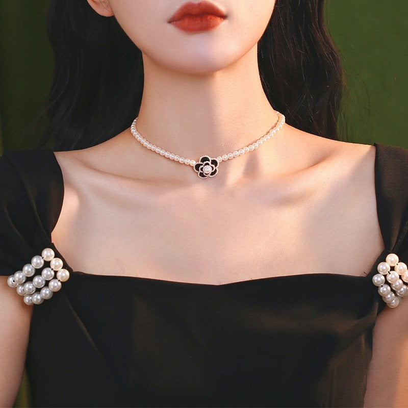 🔥LAST DAY 49% OFF-💗elegant pearl camellia necklace