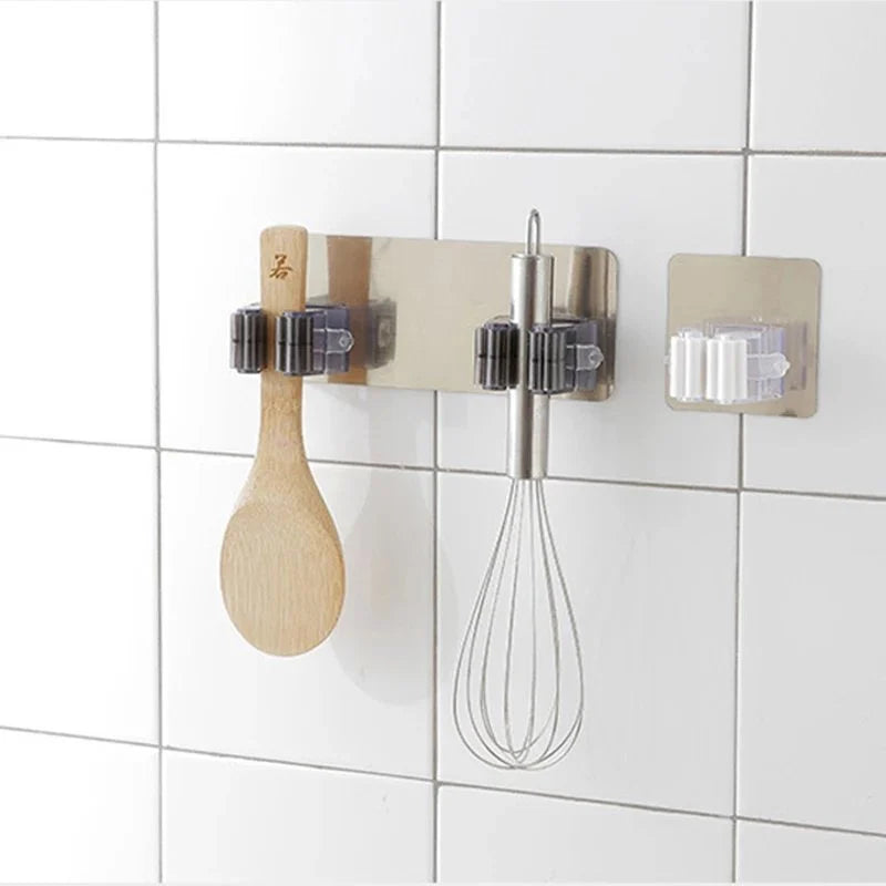 Multi-purpose hook for wall mounting in the kitchen and bathroom