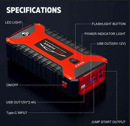 🎁Last Day🔥Jump Starter 3000A Peak Jump Starter Battery Pack