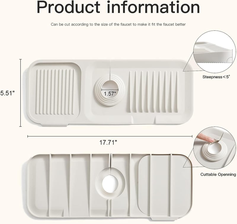 🔥Sink Splash Guards with Beveled Angles