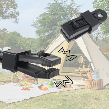 Adjustable robust locking handle clip