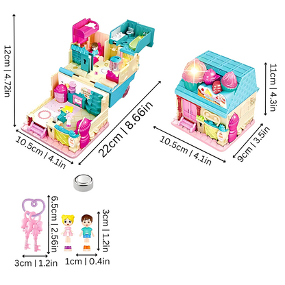 PlayPalace Mini Dollhouse of Hidden Surprises