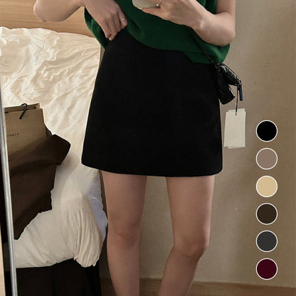 A-line Corduroy Casual Skirt