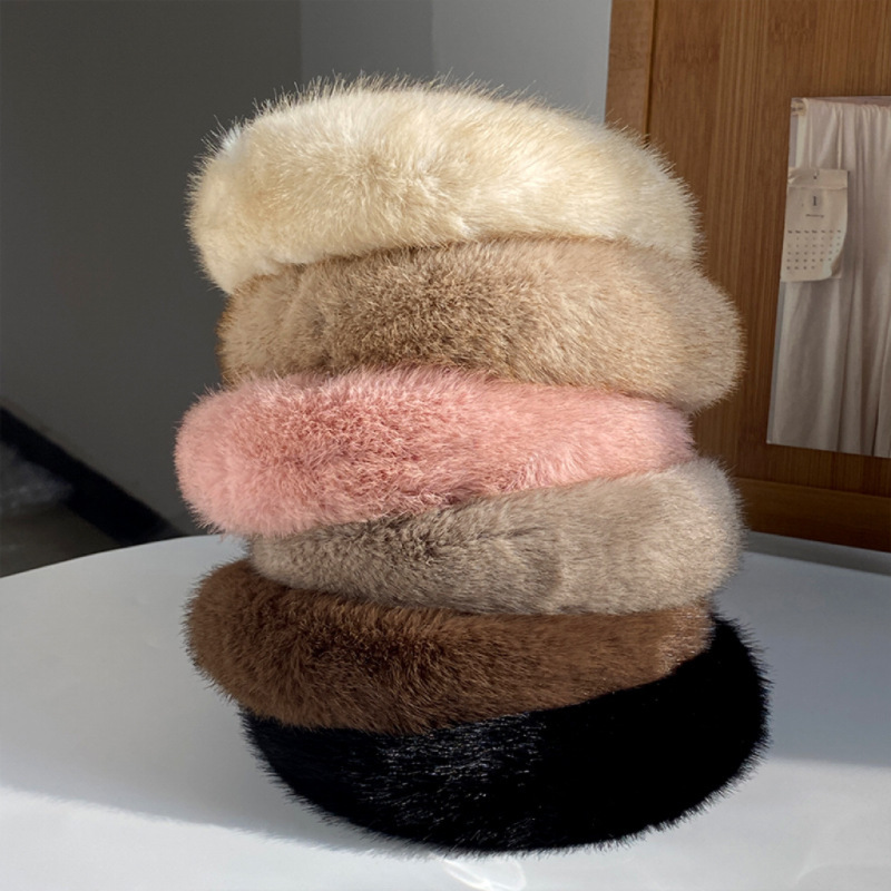 Warm Faux Mink Plush Headband