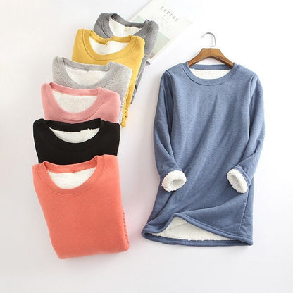 ❄Get ready for the cold season❄Women‘s NEW Casual Cotton Round Neck Solid Sweatshirt (S-5XL)🙋‍♀️