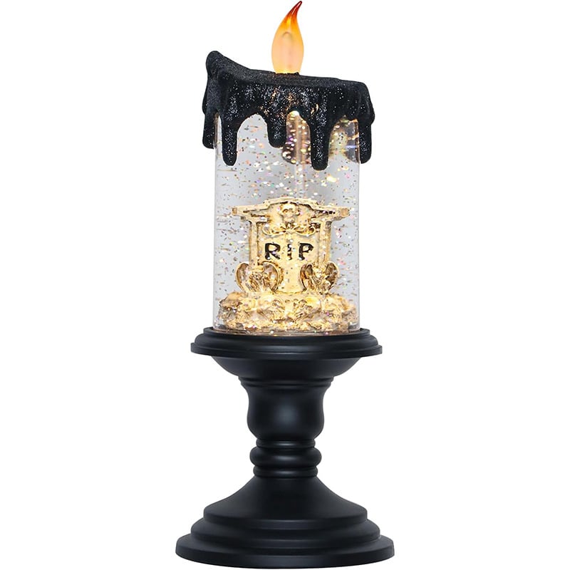 🔥Halloween Sale 57% Off -🎃Halloween Snow Globe Flameless Candle with Timer