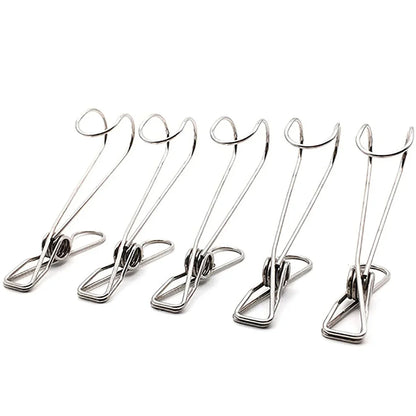 🔥Winter Hot Sales-49% OFF-(1SET/5PCS)Stainless Steel Metal Long Tail Clip With Hooks🔥