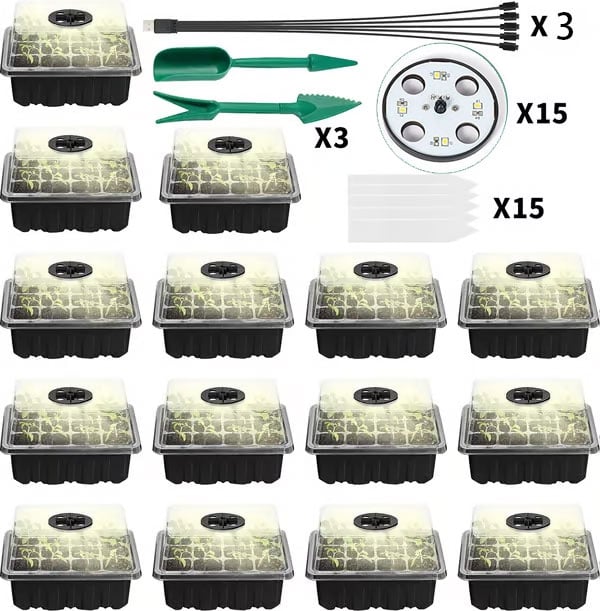 ✨LAST DAY 49% OFF🔥Adjustable Humidity Seed Starter Trays
