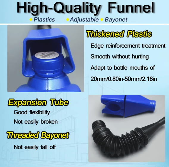 🔥Universal Household Folding Buckle Funnel