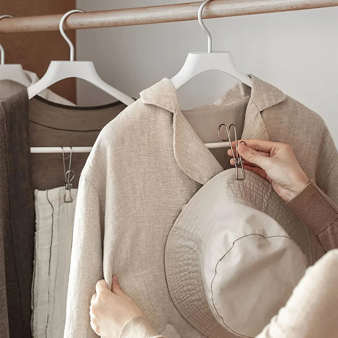 🔥Winter Hot Sales-49% OFF-(1SET/5PCS)Stainless Steel Metal Long Tail Clip With Hooks🔥