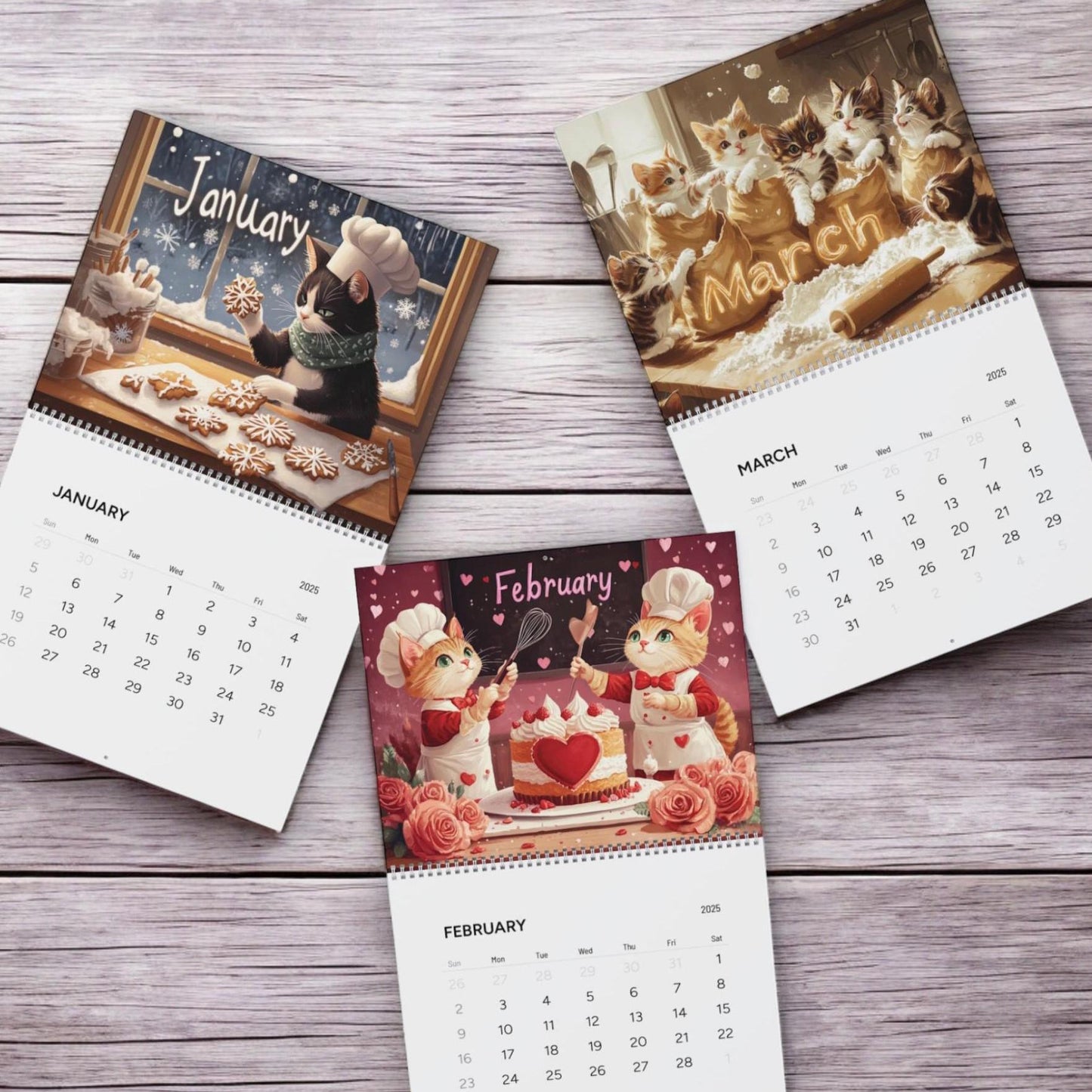 🧑‍🍳Cooking Cats Calendar 2025