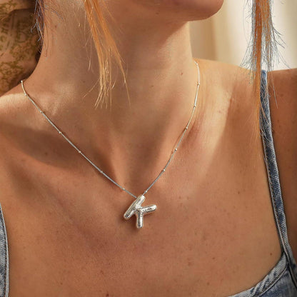 🔥Summer sale🎁⏰Bubble Letter Necklace