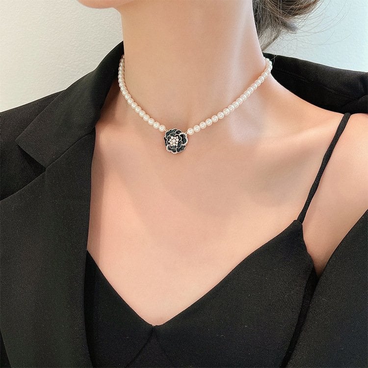 🔥LAST DAY 49% OFF-💗elegant pearl camellia necklace