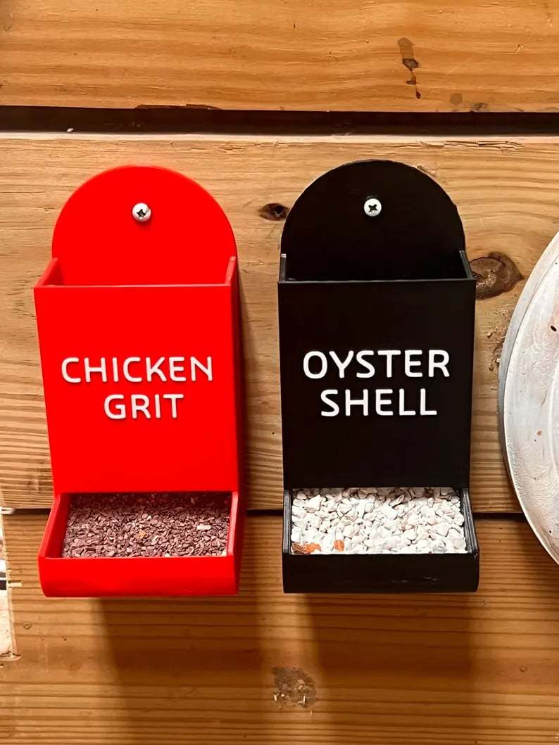 🚀Oyster Shell & Grit Feeder – Precision Nutrition, Zero Mess🐔