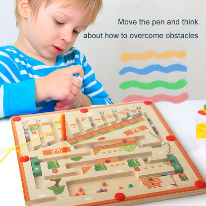 Magnetic Maze Challenge -the fastest speed reaches the end